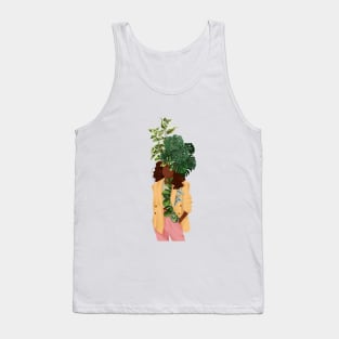 Plant Head, Girl Illustration 13 Tank Top